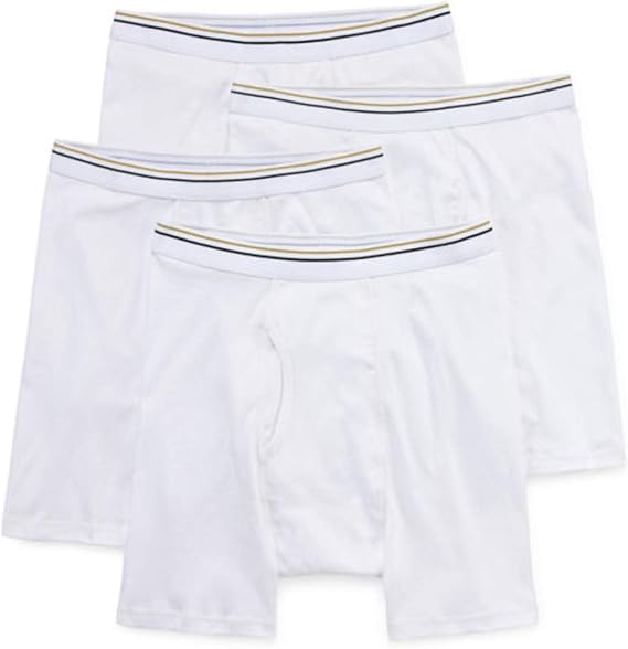 Stafford 4 Pack Boxer Briefs (Large) White