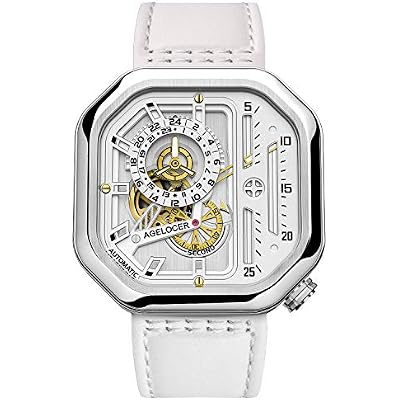 AGELOCER Womens Top Brand Square Mechanical Casual Fashion Dress Analog Ladies Luxury Watch Elegant Christmas Valentine