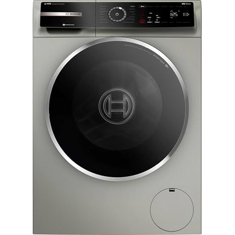 800 Series 24 in. 2.4 cu. ft. Smart Stackable Front Load Compact Washer in Pearl Steel, Energy Star