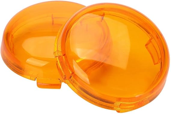 ZYTC Amber Harley Turn Signal Lens Covers Lenses Pack of 2