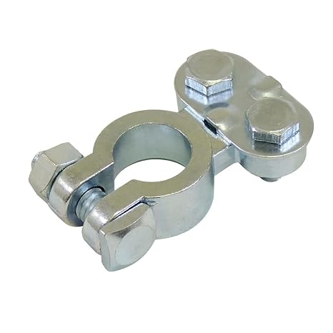 Schumacher Electric Heavy-Duty Zinc-Plated Top Post Terminal End, BAF-TPT, 1-4/0 Gauge Wires,
