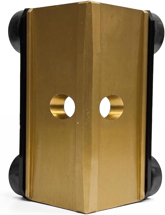 CanAm Tool GoldCor Finishing Coat Inside Corner Applicator, Premium 2-Way Flow-Restricted Corner Mudding Tool with 4-Wheel Tracking & CoilSpring Retainers, Made in Canada - Fits Standard Tubes