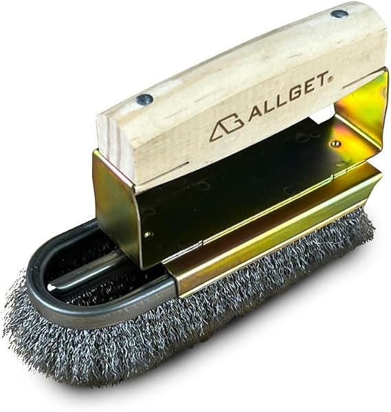 Iron-Shaped Stainless Steel Wire Brush,Powerful Cleaning Brush for Stainless Steel Surface,Removing Rust,Welding slag, Oil Stains, Scale, Tiles (Stainless Steel bristles)