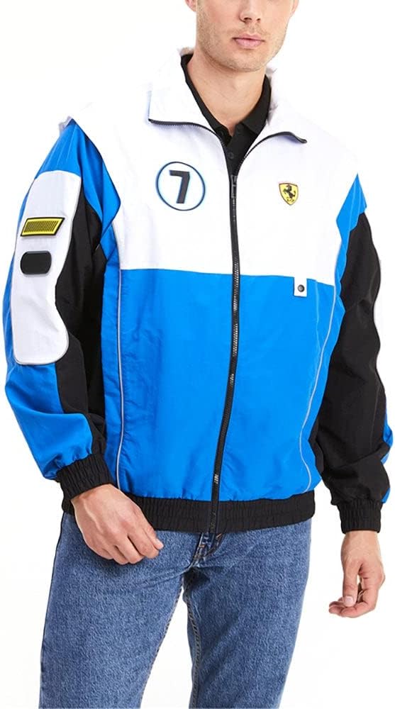 Puma - Mens Ferrari Race Street Woven Jacket, Size: Large, Color: Puma Black