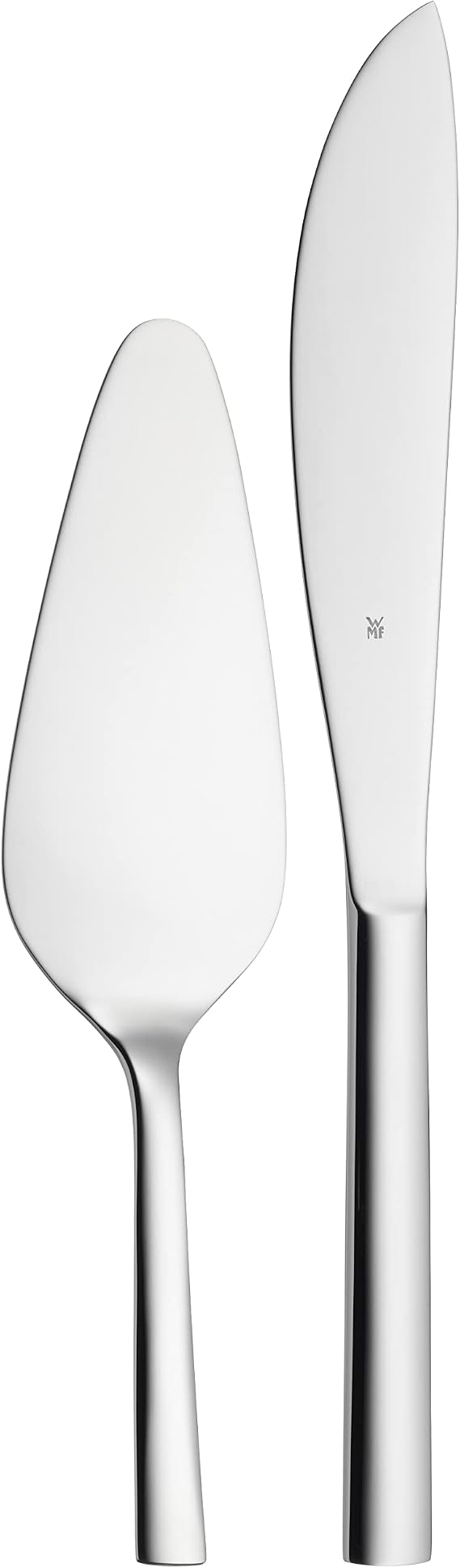 WMF Nuova 2-Piece Fruit / Cake Cutlery Set Cake Knife Cake Server Polished Cromargan Stainless Steel Dishwasher Safe
