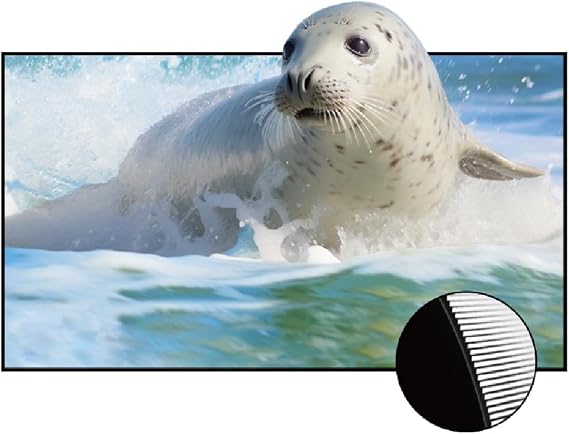 VIVIDSTORM 100" CineVision Pro Fixed Frame UST ALR Projector Screen, 4k hometheater, Moive Screen, Laser tv,VCVFFUST100H