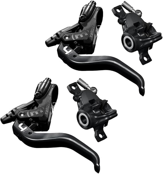 Magura 2700476 MT4 2-Finger Aluminium Lightweight Lever, Can Be Used Left/Right, 2.2 mm Cable Length, Single Brake, Includes Accessories (VE 1 Piece) Bicycle Brake, Black, One Size | bike-brake-levers