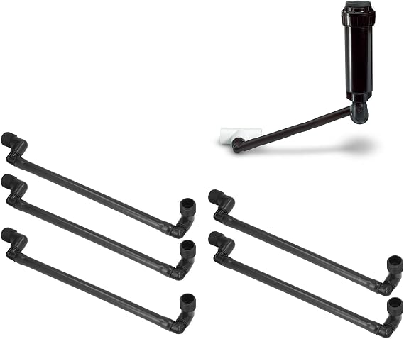 5PCS G3/4 External Thread Swing Joint Pipe, Pipe Swing Assembly, Rotatable Swing Joint Assembly Lawn Irrigation Tool Automatic Irrigation Accessories for Garden Sprinkler System(13.4in)
