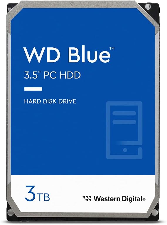 Western Digital 3TB WD Blue PC Internal Hard Drive HDD - 5400 RPM Class, SATA 6 Gb/s, 256 MB Cache, 3.5" - WD30EZAZ
