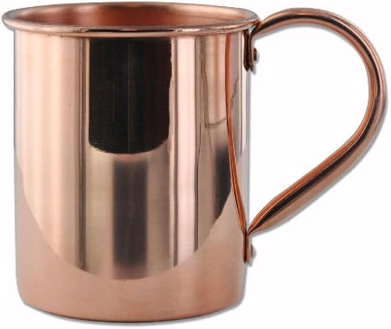 18oz Solid Copper Moscow Mule Mug By Paykoc