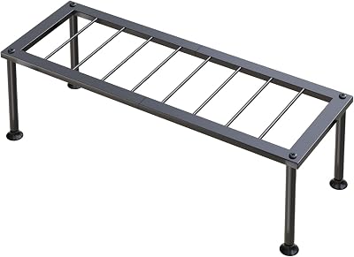 1 Tier Plant Stand: Ladder Plant Holder - Metal Flower Pot Stand - Heavy Duty Flower Rack for Living Room Patio Garden Corner Balcony and Courtyard.