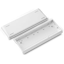 H60 Aluminum Keyboard Case,60% Customized Mechanical Gaming Keyboard Housing Compatible with Woot60HE/MADLIONS MAD 60 HE 61Keys Compact Barebones Keyboards DIY (White)
