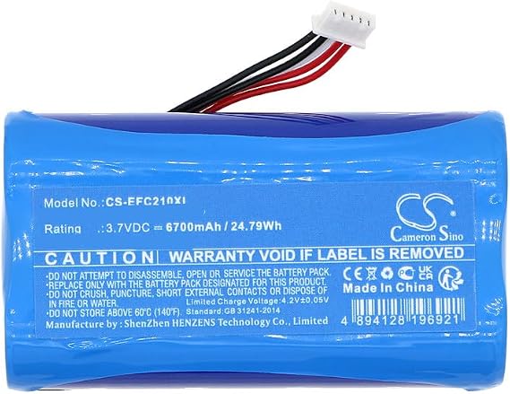 Cameron Sino Battery for Eufy Security C210 SoloCam PN:Eufy SW18&6&50 34M 2P 6700mAh / 24.79Wh