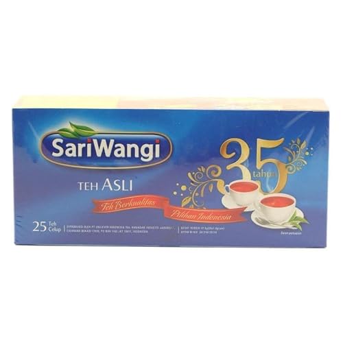 Sariwangi Teh Celup 25 tea bags 1.75oz. Teh berkualitas pilihan Indonesia - Pack of 3