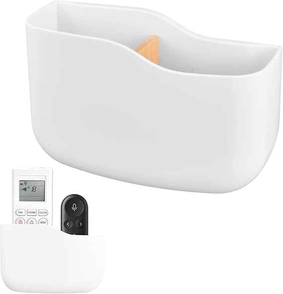 Remote Control Wall Holder, Self-Adhesive Remote Control Box Wall Mount, Caixa Remote Control Organizer for Remote Control Keys Pen