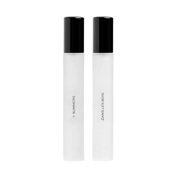 DIME Beauty Signature Fragrance Duo Set $50 Value - Includes 7 Summers 10 ml and Dans Les Bois 10 ml - Travel Size Perfume Sprays