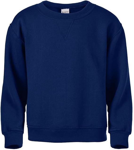 Soffe boys Classic Midweight Fleece Crew Sweatshirt