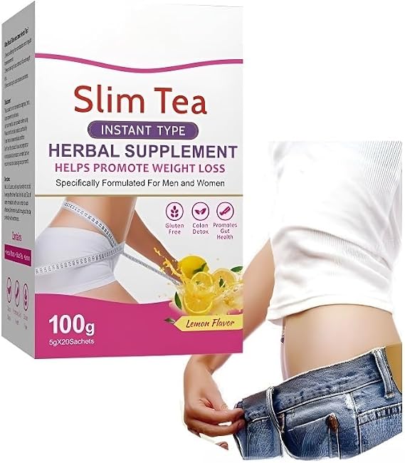 Instant Detox Tea - 5g X 20 Sachets, Supports Weight Management, Fat Burning & Digestion(1PCS)