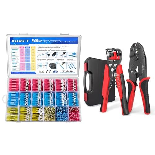 Heat Shrink Wire ConnectorsWire Stripper and Crimping Tool Kit