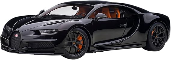 AUTOart 1/18 Bugatti Chiron Sport 2019, Nocturne Black Model Car