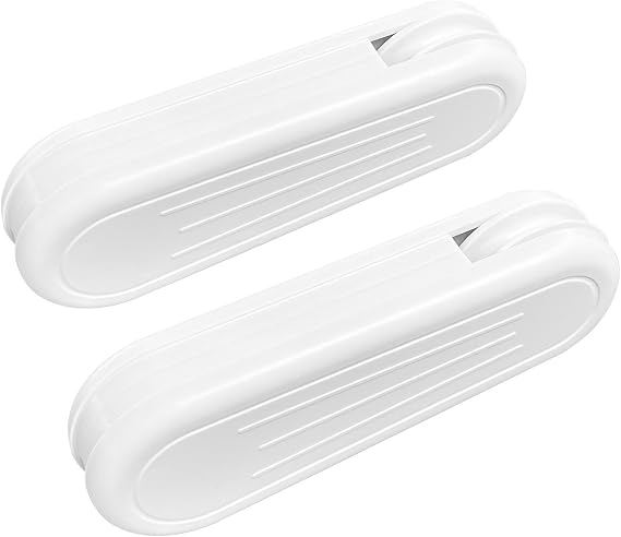 Curtain Cord Weights 2 Pack Plastic Pull Cord Pendants for Vertical Blinds and Curtains - White