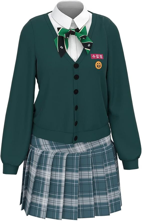All of Us Are Dead Cosplay Costume Yoon Gwi-nam Jacket Lee Cheong-san School Uniform Jacket Outfit Nam On-jo JK Dress Suit(XS,Female)