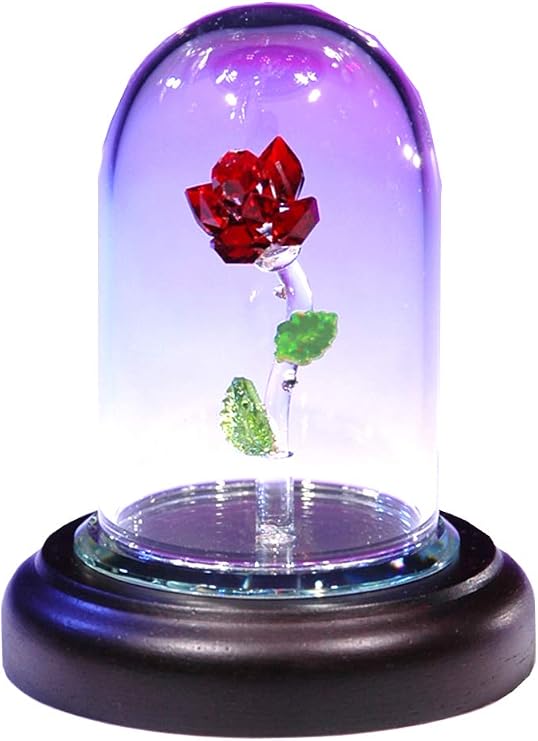 Crystal World Lovely Red Rose