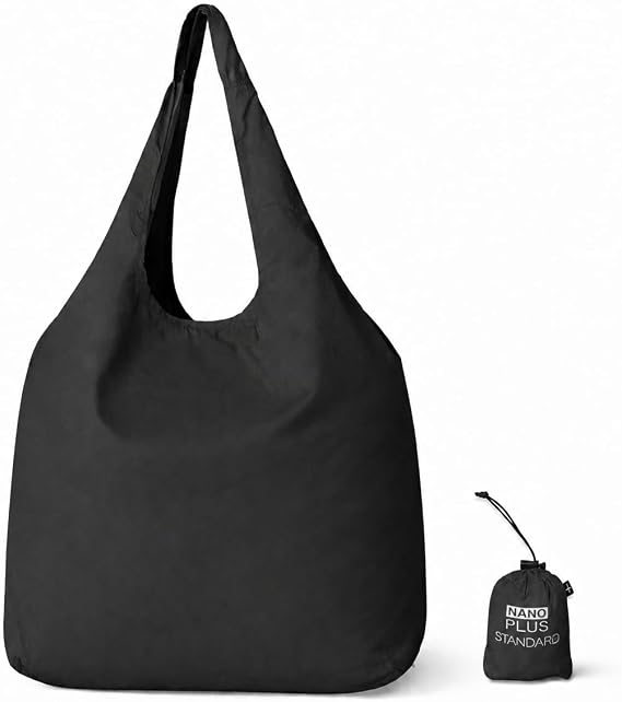 NANOPLUS Ultimate Foldable Travel Tote Bag - Reusable Shopping Bag - Compact & Portable & Lightweight