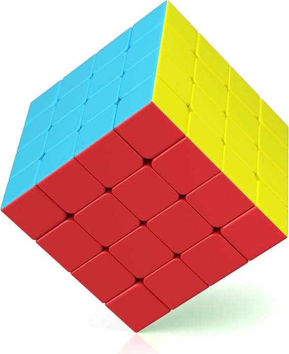 ROXENDA Rubik's Cube Professional 3 x 3 x 3 Speed Cube Fast & Smooth Turning Solid Durable & Stickerless Matte Finish Amazing 3D Puzzle Magic Toy
