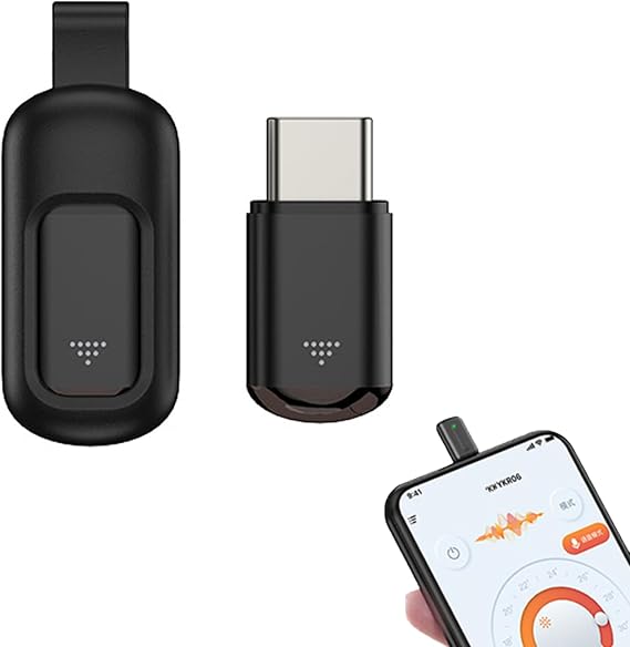 Mini Smartphone IR Remote Controller Adapte, Type C Mini Universal Smart IR Controller for Air Conditioner TV DVD STB
