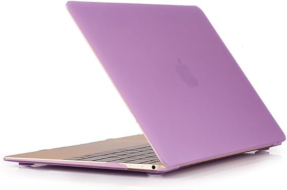 RUBAN Case Compatible with MacBook 12 Inch A1534 - Slim Snap On Hard Shell Protective Cover, Purple