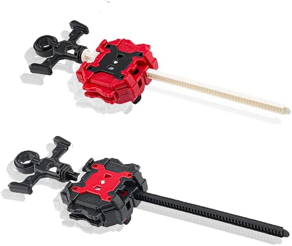 COCOFOX 2 Pack Burst Launchers, Right/Left-Spin Launcher, Gyro Launcher(Black+White)