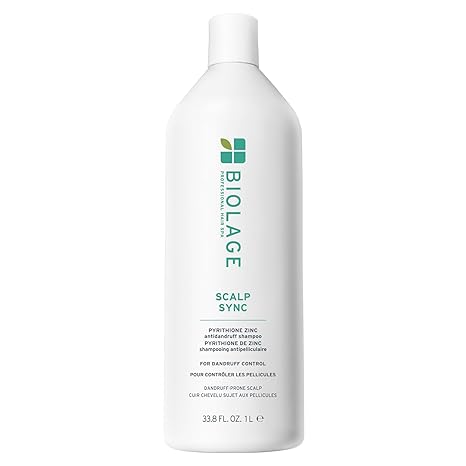 Biolage Scalp Sync Anti-Dandruff Shampoo - Controls Itchy Scalp, Deeply Cleanses Hair, Moisturizing Shampoo For Dandruff Relief, For Scalp and Hair Health, Vegan & Cruelty-Free