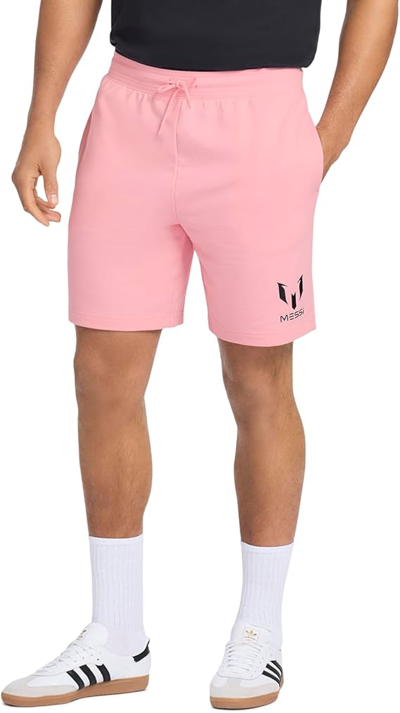 Messi Men's Lifestyle Essential Wingstar Shorts with Drawstring | Comfortable Fit