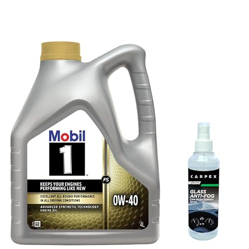 Mobil 1 FS 0W40 Motor Yağı 4 L + Carpex Cam Buğu Önleyici