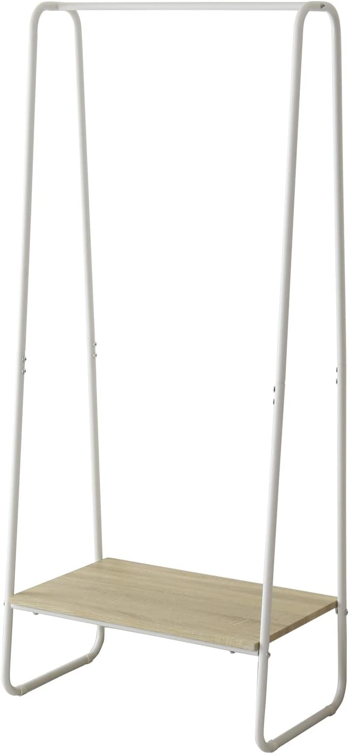 DORIS DORIS Hanger Rack, Wardrobe, Slim, Coat Hanger with Shelf, Width 64 cm, Height 150 cm, Rona Oak 16051