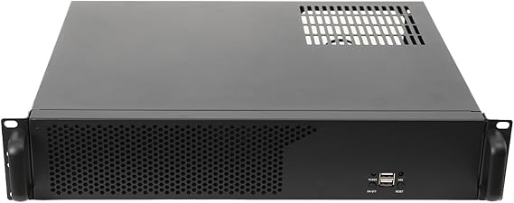Server Case 2U, Server Chassis with 3X3.5 HDD, Rack Mount PC Case