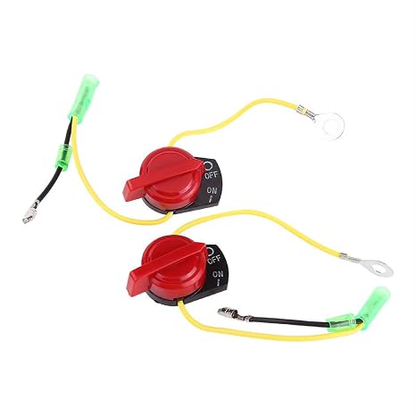 Motorcycle Engine Switch, 2pcs Motorcycle Engine Stop on Off Switch Engine Start Kill Button Switch for Honda GX120 GX160