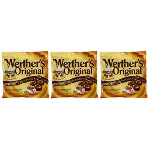 Werthers Original Caramel Coffee Hard Candies 2.65 oz 3 pack