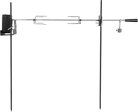 onlyfire Open Fire Spit Rotisserie Grill System with 38 Inch Spit Rod
