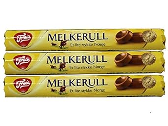 Freia Milk Chocolate Roll 2.61 oz Pack of 3, Made in Norway