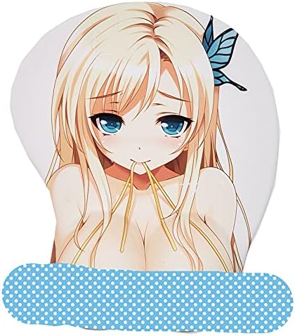 Kashiwazaki Sena C Anime 3D Mouse Pad with Soft Wrist Rest Gaming 3D Mousepads 2Way Skin
