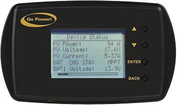 Go Power! 82959 GP-RVC-R Bluetooth Enabled MPPT Remote