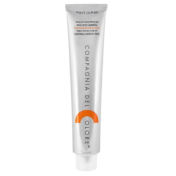 Compagnia Del Colore Permanent Color Cream with Orange Butter and Honey 3.4 Oz (3 Dark Brown/ Castano Oscuro)