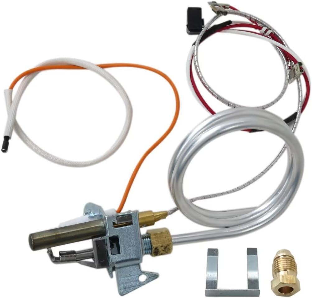 100112330 9007876 9007877 Water Heater Pilot Assembly Nat Gas Thermopile Assembly for Whirlpool Water Heater: n50t61-403, n50t62-403, n50t91-403, n40t61-353, n40s61-403