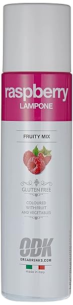 ODK Raspberry Puree Infused Fruit Syrup - Cocktails, Smoothies, Cooking, Baking and Desserts - 75cl