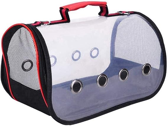 Bird Carriers Medium Bird Transport Cage Bird Travel Carrier Breathable Space Parrot Backpack Multi Functional Bird Bag 3Pcs Red
