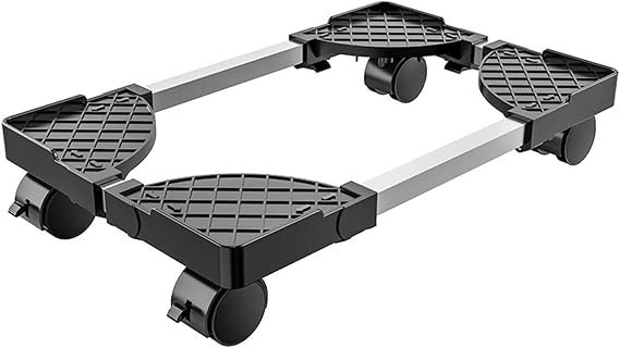 Desktop Pc Tower Mobile CPU Stand Scalable PC Tower Stand, Removable CPU Holder with 360 Rotation Caster Wheels, PC Holder Fit Most Sizes of Chassis PC Stand Base