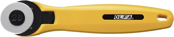 OLFA 28mm Quick-Change Rotary Cutter (RTY-1/C) - Tungsten Steel Blade