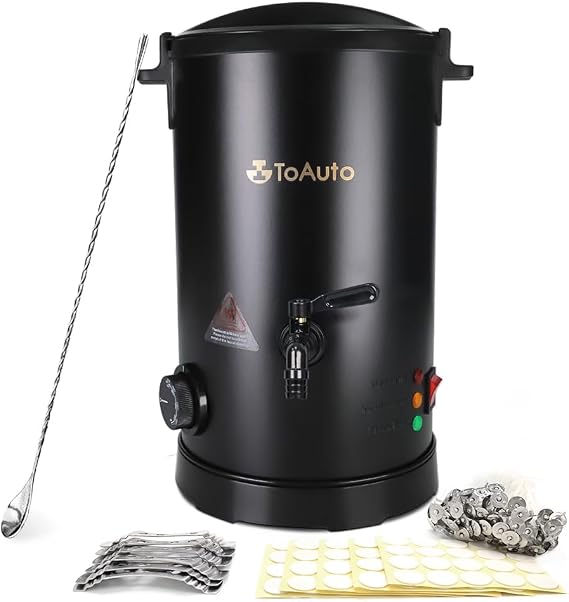 TOAUTO 10Lbs Wax Melter for Candle Making with Pour Spout & Temp Control